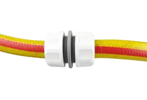 Garden Hose Connectors Fittings Universal Standard Hozelock Compatible White Hose repairer