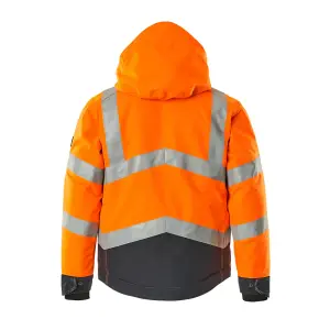 Mascot Safe Supreme Hastings Winter Jacket (Hi-Vis Orange/Dark Navy Blue)  (XXXX Large)