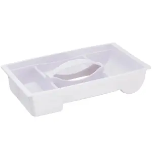 Keeeper Stars Traveller Organising Storage Box with Lid White