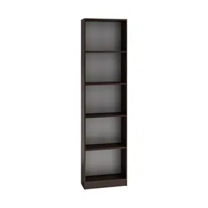 Albee Bookcase White / (5 Shelves) 182cm H x 40cm W x 32cm D