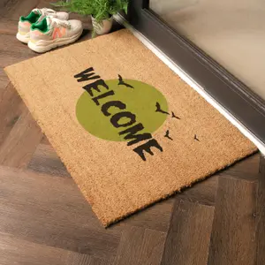 Halloween Welcome Bats Doormat (90 x 60cm)