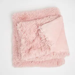 Fluffy Throw Over Sofa Bed Fleece Blanket