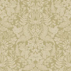 Alchemy Wallpaper Collection Loxley Ochre and Gold Holden 65800