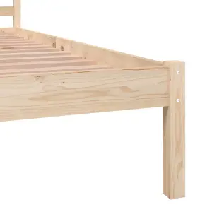 Berkfield Bed Frame Solid Wood Pine 90x190 cm Single