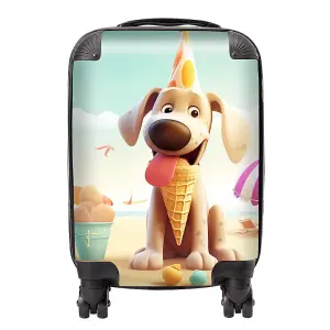 Dog On A Beach Holiday Suitcase - Small