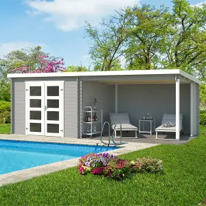 Lasita Osland Novia 275 Log Cabin with Veranda - 6m x 2.7m - Summer House