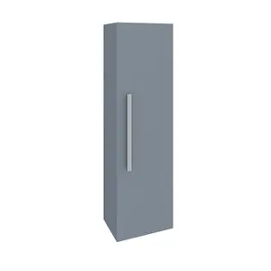 SunDaze Gloss Grey 1200mm Bathroom Wall Mounted Tall Storage Unit Cupboard Cabinet