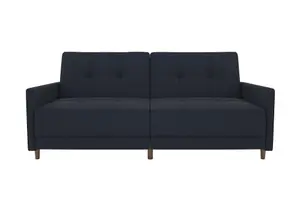 Andora sprung sofa bed in fabric navy blue