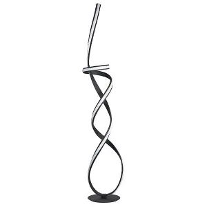 Fraser LED Matt Black Floor Lamp