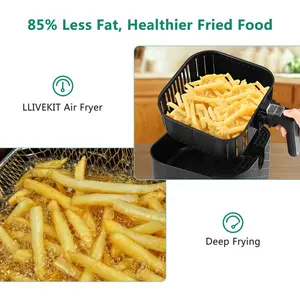 5.5 L Family Digital Touchscreen Air Fryer Black