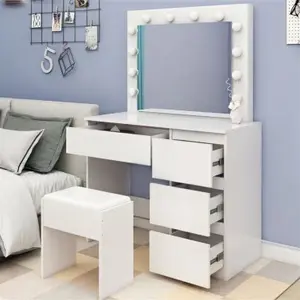 Mobley Dressing Table With Mirror Hashtag Home