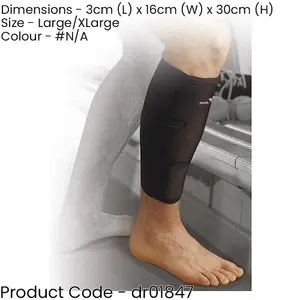 LARGE/XLARGE Neoprene Calf & Shin Compression Wrap Support - Sports Aid Band