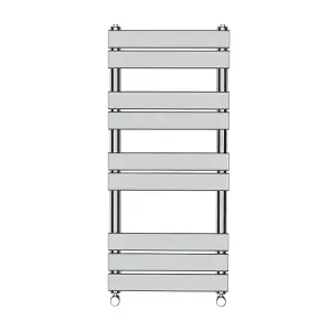 Rinse Heated Towel Rail Radiator For Bathroom Ladder Flat Panel Chrome 1000x450mm