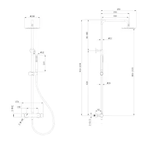 Carmelo Chrome Thermostatic Shower Pack