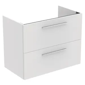 Ideal Standard i.life A Standard Matt White Wall-mounted Bathroom Vanity unit (H) 630mm (W) 800mm