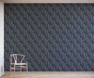 Bobbi Beck eco friendly Blue abstract vertical line Wallpaper