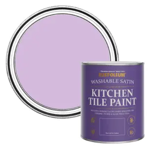 Rust-Oleum Violet Macaroon Satin Kitchen Tile Paint 750ml