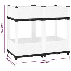 Berkfield Raised Bed 80x40x71 cm Polypropylene