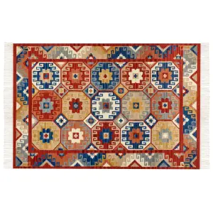 Wool Kilim Area Rug 200 x 300 cm Multicolour LUSARAT