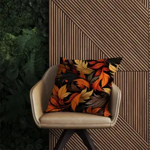 Autumn Leaves Design Outdoor Cushion 45cm x 45cm