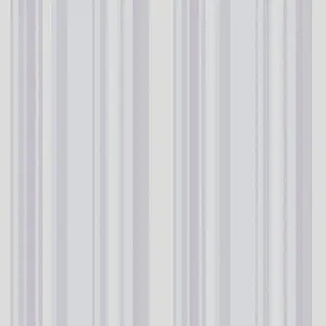 Galerie Country Cottage Grey Purple Blue Multi Stripe Smooth Wallpaper