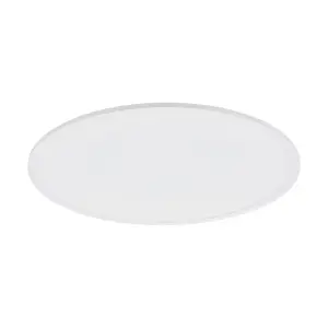 600mm Modern Sleek Ceiling Light White Slim Round Low Profile 36W LED 4000K