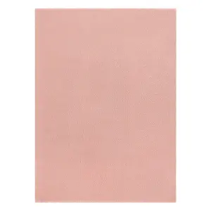 Modern washing carpet LINDO pink, anti-slip, shaggy 140x190 cm