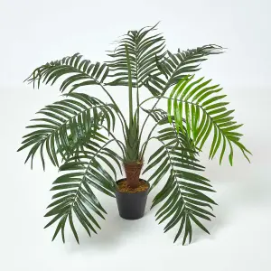 Homescapes Green Mini Palm Tree Artificial Plant with Pot, 70 cm