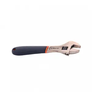 Oypla Wide Mouth Soft Grip Adjustable Wrench Spanner - 24 x 200mm - 8"