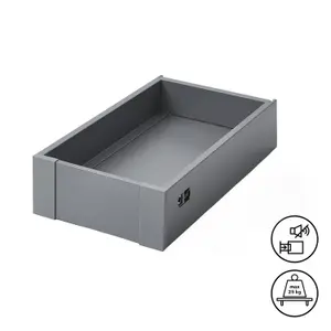 GoodHome Soto Matt anthracite Internal drawer front (H)105mm (W)255mm (T)13mm