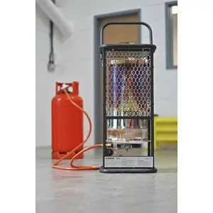 Industrial Propane Heater - 125000 Btu/Hr Space Warmer - Heavy Duty Frame