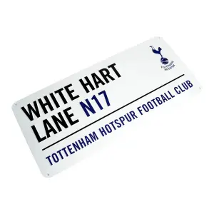 Tottenham Hotspur FC Official White Hart Lane Street Sign White/Black (One Size)