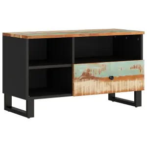 Berkfield TV Cabinet 80x33x46 cm Solid Wood Reclaimed and Engineered Wood