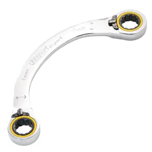 Draper Expert HI-TORQ Double Ring Ratchet Half Moon Spanner, 15 x 17mm 03936