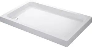 Mira Flight Rectangular Shower Tray White With Waste