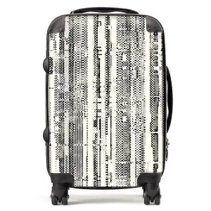 Washed Out Canvas Pattern Suitcase - Cabin