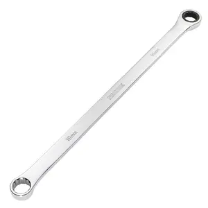 Draper Tools HI-TORQ Metric Extra-Long Double Ring Ratchet Spanner, 19mm