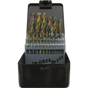 Comprehensive 25 Piece HSS Drill Bit Set - 1mm to 13mm for Hand and Pillar Drills