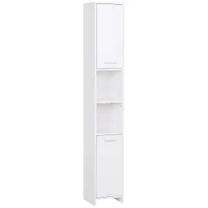 HOMCOM Storage Cabinet For Bathroom Bedroom Freestanding w/Door Cupboard&Shelves