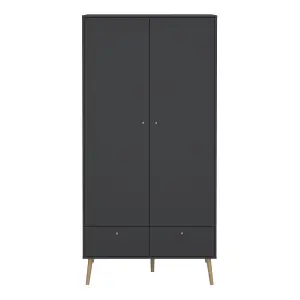 Cumbria Wardrobe with 2 Doors + 2 Drawers