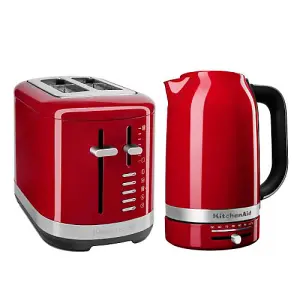 KitchenAid Breakfast Suite Empire Red 1.7L Kettle and 2 Slice Toaster Set