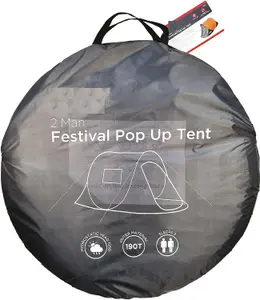 MantraRaj 2 Man Festival Pop Up Tent Beach Camping Tent With Carry Bag Waterproof & UV Protection Easy Pitch Festival Tent