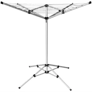 16M Clothes Airer Portable Rotary Washing Line 4 Arm Free Standing Multi Laundry