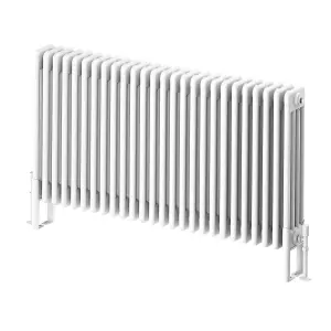 Braxton White Quadruple Horizontal Column Radiator - 600x1190mm