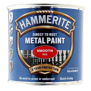 Hammerite Red Gloss Exterior Metal paint, 250ml