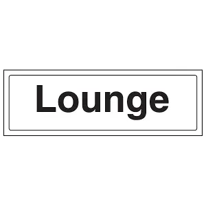 Lounge - Door / Wall Sign Location - Adhesive Vinyl - 300x100mm (x3)