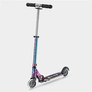 Micro Scooters Sprite LED Scooter With Light Up Wheels | 2 Wheeled Scooter For 5-13 Year Olds | Neochrome