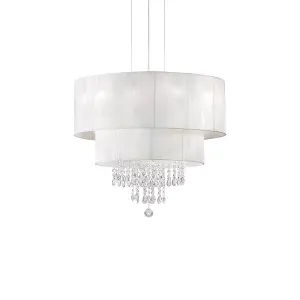 Luminosa Opera 4 Light Ceiling Pendant White