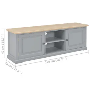 Berkfield TV Cabinet Grey 120x30x40 cm Wood