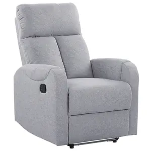 Recliner Chair SOMERO Fabric Grey